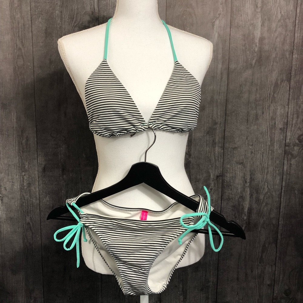 Victoria’s Secret Striped Two Piece String Bikini